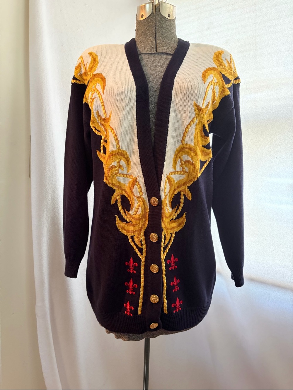 Vintage Marisa Christina Classics baroque embroidered cardigan